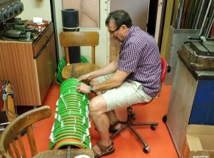 Prof. Yakov Krasik works on the inductor design